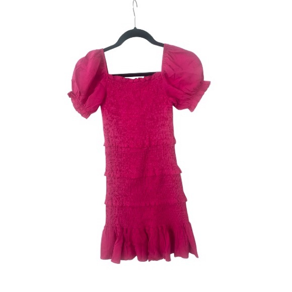 NWT KatieJNYC Laila Puff Sleeve Tiered Smocked Dress - Picture 4 of 5